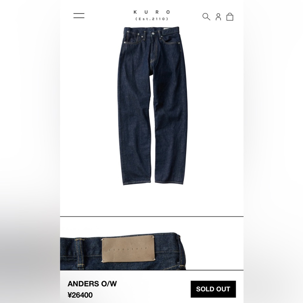 Women's Dark Blue raw denim Jeans